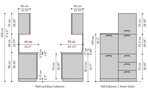 kitchen cabinets sizes height