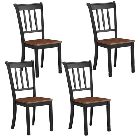 Harlequin Set of 4 Victorian Beech and Elm Country Kitchen Chairs at