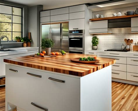 kitchen counter butcher block