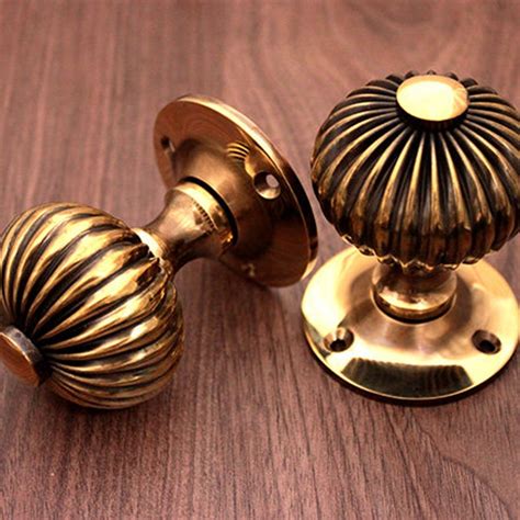 Kitchen Door Knobs Antique Brass