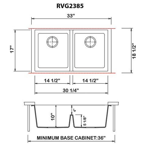 Kitchen Double Sink Dimensions