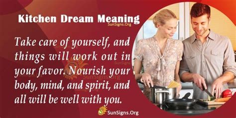 Kitchen Dream Meaning