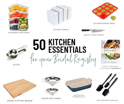 Kitchen Essentials Wedding Registry
