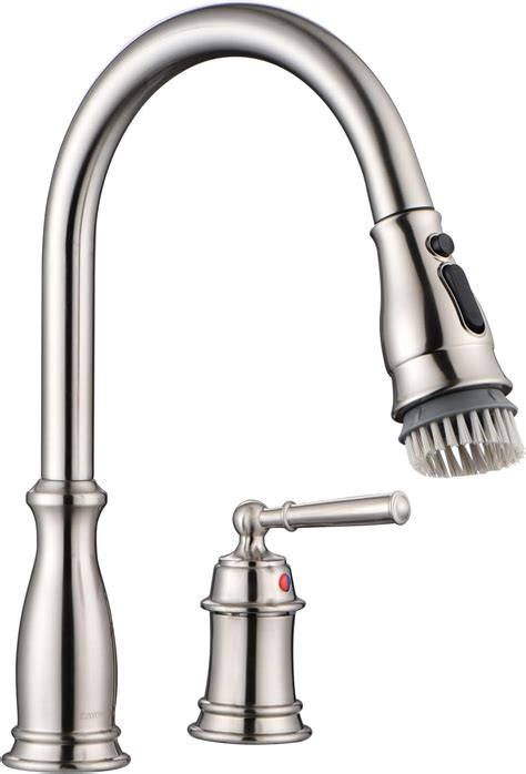 Kitchen Faucet With Pull Down Sprayer And Separate Handle