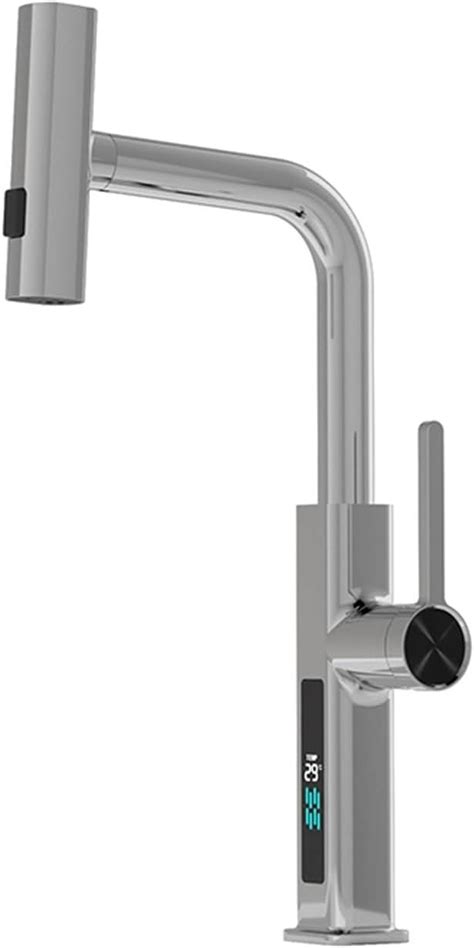 kitchen faucet with temperature display