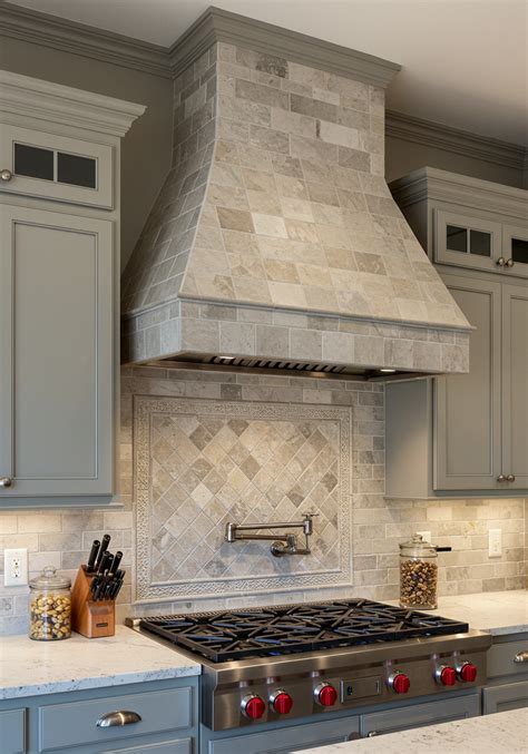 Kitchen Hood Tile Design