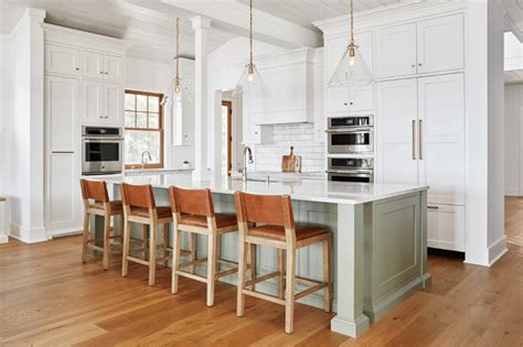 kitchen island with posts