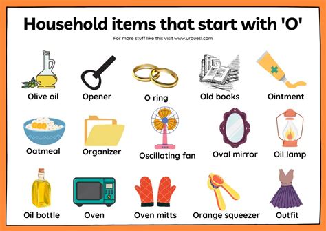 Kitchen Items That Start With O