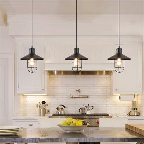 Kitchen Light Fixtures Black