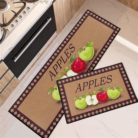 Kitchen Mats With Apples