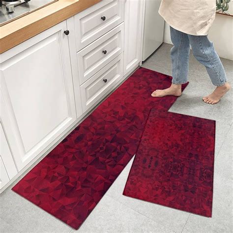 Kitchen Rug Red