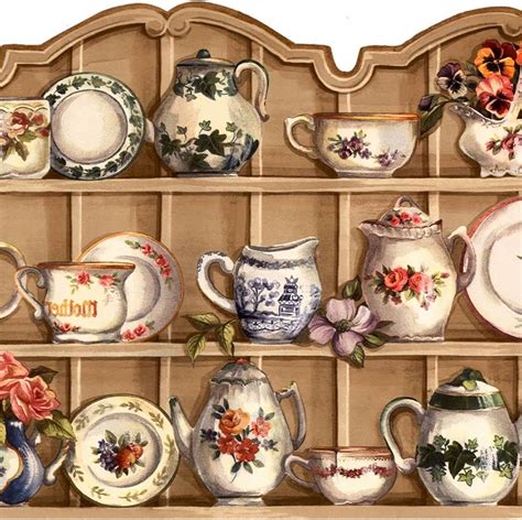 Kitchen Shelf Wallpaper