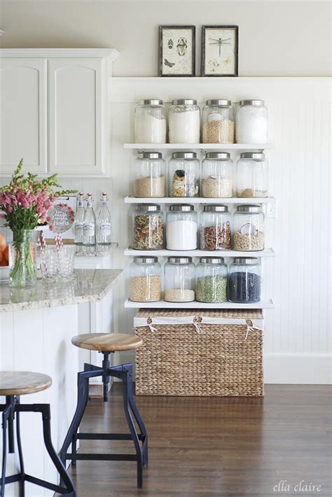 Kitchen Shelves Jars
