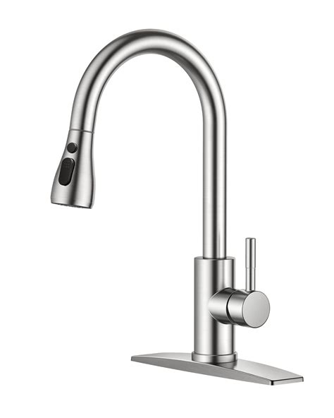 kitchen sink faucet with pull-out spray