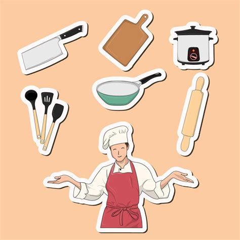 Kitchen Stickers Chef