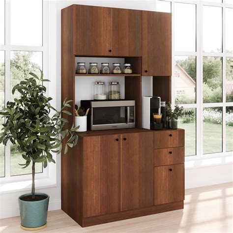 Kitchen Storage Cabinet Brown