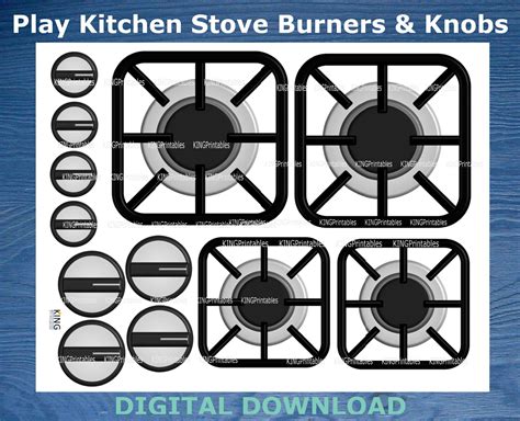 Kitchen Stove Burner Printable Template