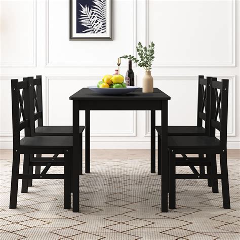 Kitchen Table With Black Chairs