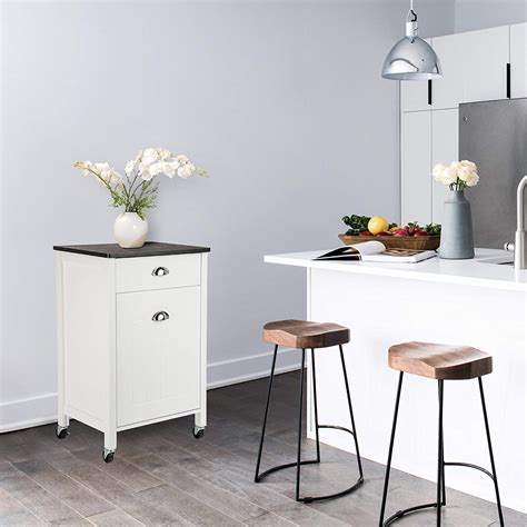 Kitchen Trolley With Garbage Bin