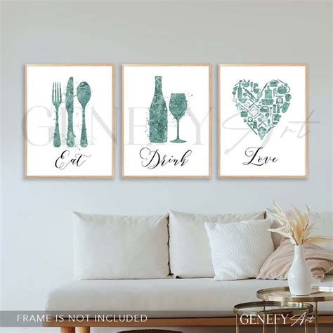 Kitchen Wall Art Duck Egg