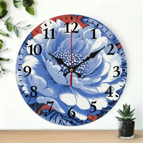 Kitchen Wall Clock Flowers