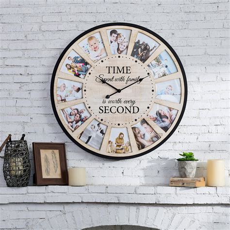 Kitchen Wall Clock Photo Frame
