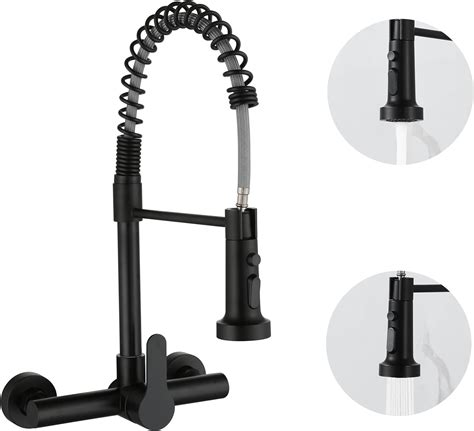 Kitchen Wall Mount Faucet Black