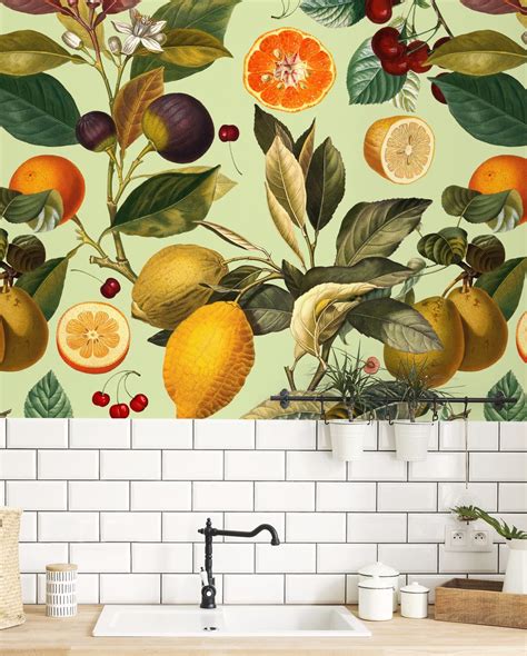 Kitchen Wallpaper Fruit