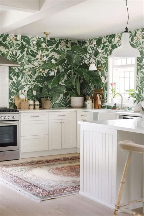 Kitchen Wallpaper Green