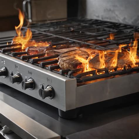 Kitchen With Grill Stove