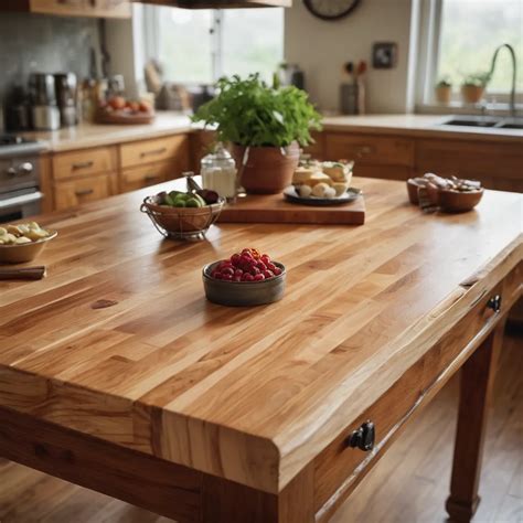 Kitchen Work Table Butcher Block