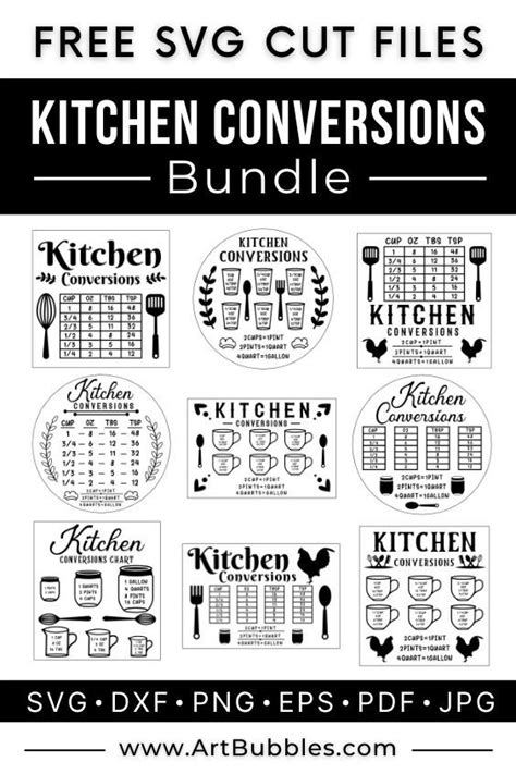 Download kitchen-conversions-laser-cut-bundle SVG