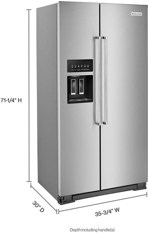 kitchenaid counter depth side by side