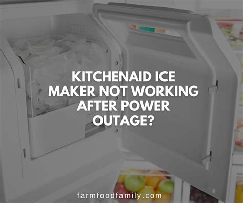 Kitchenaid Ice Maker No Power