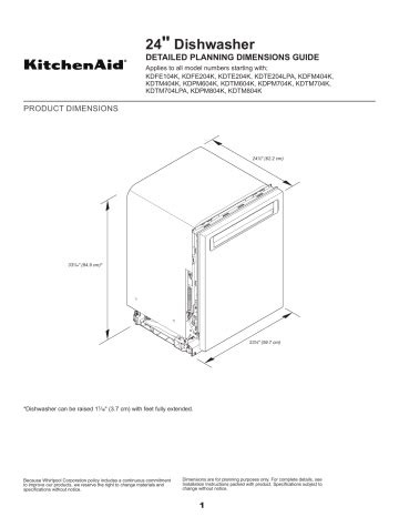 kitchenaid kdfe204kps installation manual