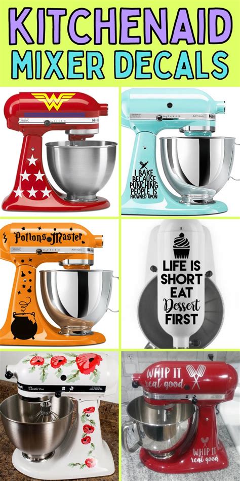 Kitchenaid Mixer Decals
