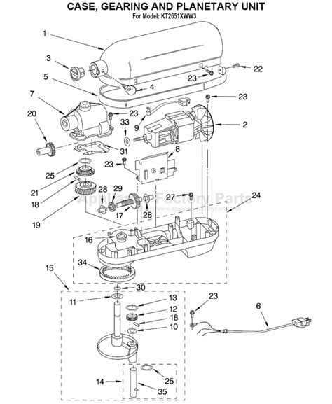 Kitchenaid Mixer Exploded View