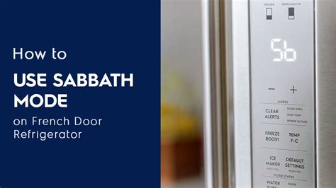 Kitchenaid Refrigerator Sabbath Mode