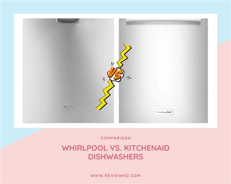 kitchenaid whirlpool dishwasher