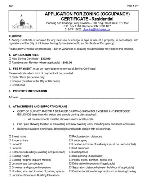 Kitchener Housing Application