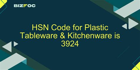 Kitchenware And Tableware Hs Code