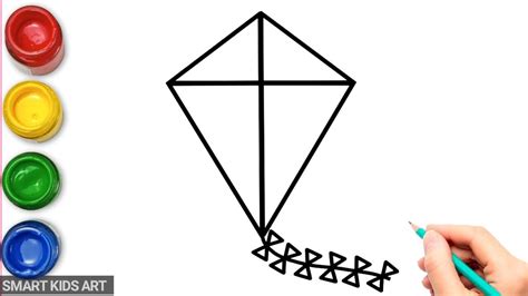 Simple Kite Drawing