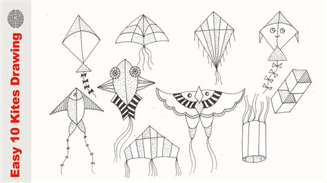 Kite Drawing For Competition