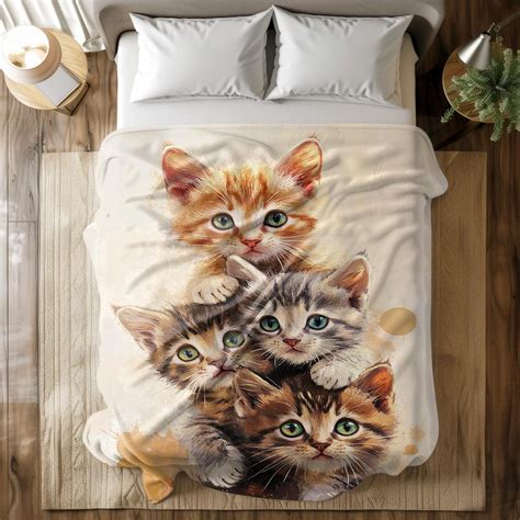Kitten Throw Blanket