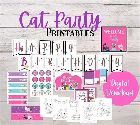 Kitty Cat Party Printables