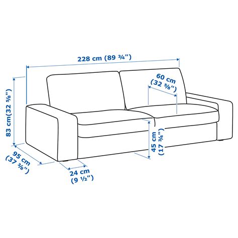 Incredible Kivik 3 Seater Sofa Dimensions For Living Room