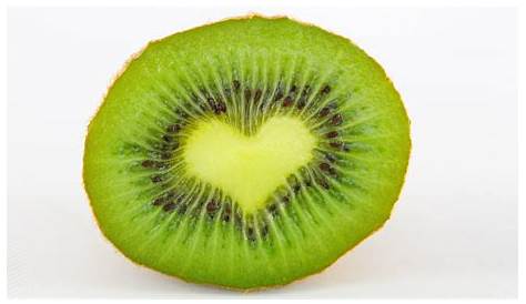 Kiwi Fruit Heart Fresh Stock Photo. Image Of Shape, Symbol