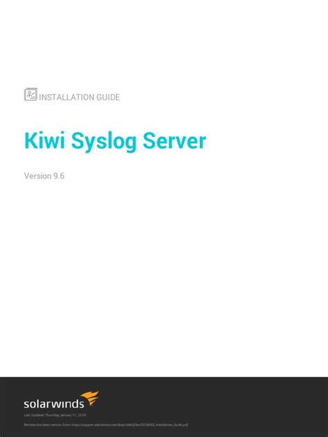 kiwi syslog server configuration guide pdf