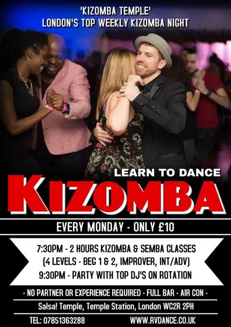 kizomba classes near me schedule