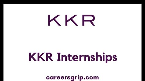 kkr careers internship